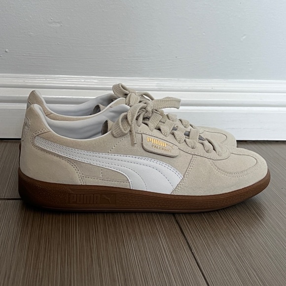 Puma Palermo Sneakers in Cream - Picture 2 of 8